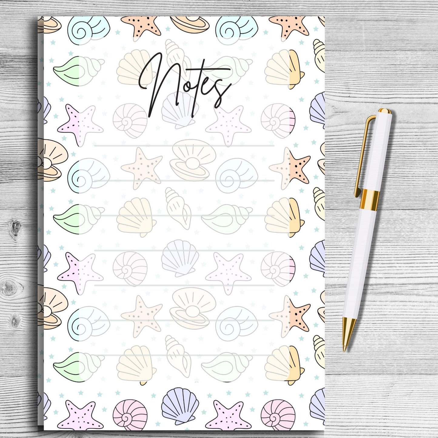 Seashells Notepad