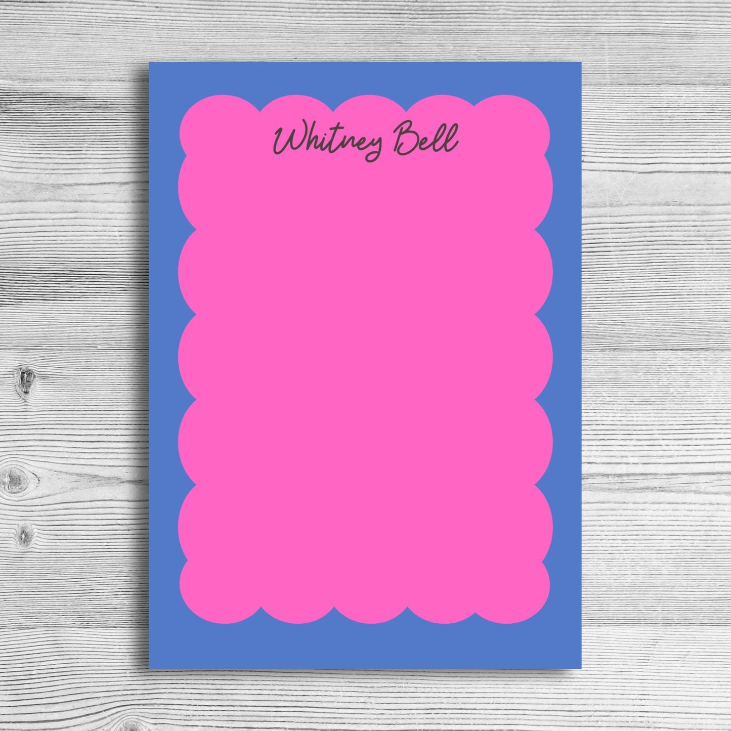 Personalized Colorful Bubble Notepad