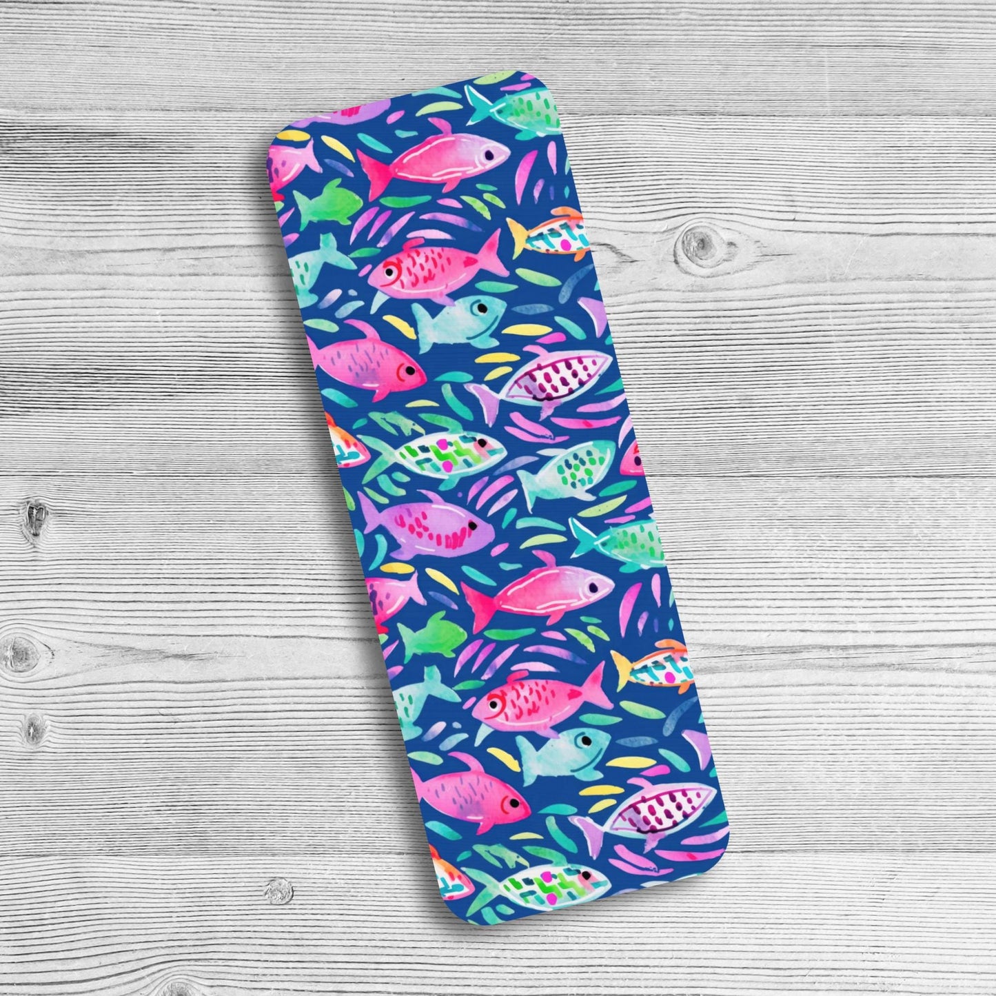 Coastal Watercolor Fish Bookmark