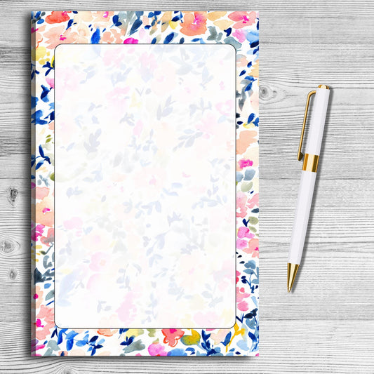 Colorful Floral Notepad
