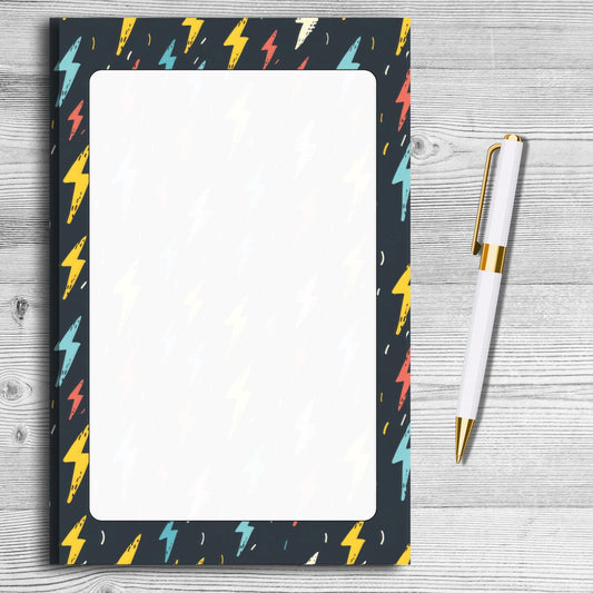 Lightening Bolt Notepad
