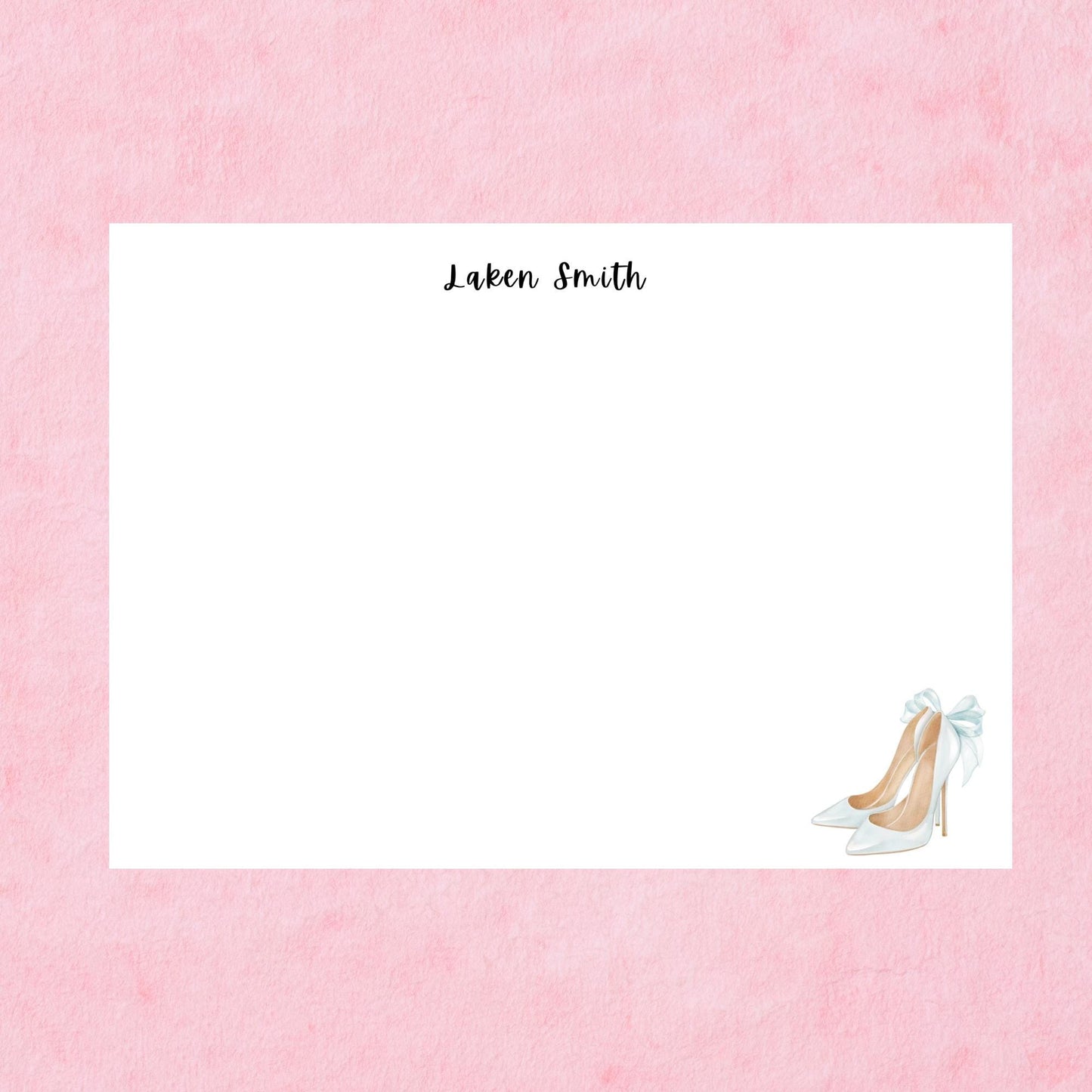 Personalized Bride Notecards