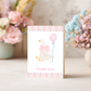 Baby Shower Thank You Card – Silly Goose Design Pink Girl Theme