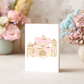 Sandcastle Greeting Card – Watercolor Beach Birthday Card, Blank Inside