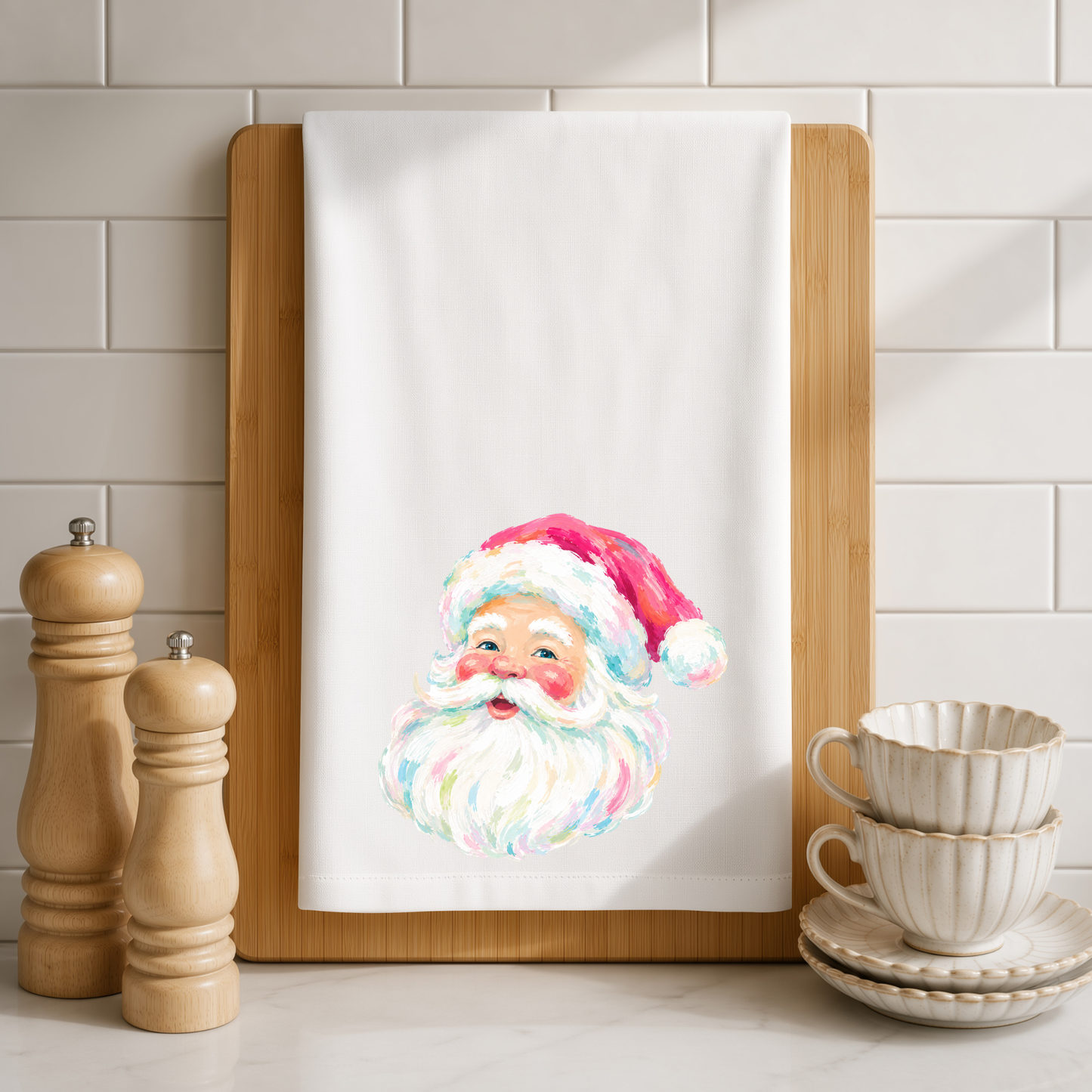 Santa Kitchen Tea Towel