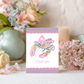 Lobster Thank You Card – Illustrated Coastal Design with Preppy Striped Border