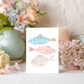 Watercolor Fish Card – Coastal Greeting on Linen Cardstock