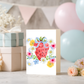 Spring Greeting Card – Watercolor Floral Design Blank Inside