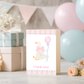 Baby Shower Thank You Card – Silly Goose Design Pink Girl Theme