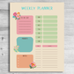 Daily, Weekly, Monthly Planner Bundle | Preppy Planner, Journal | Girly Planner | Positive Planner | Motivational Planner | Floral Planner