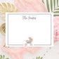 Personalized Baby Carriage Notecards