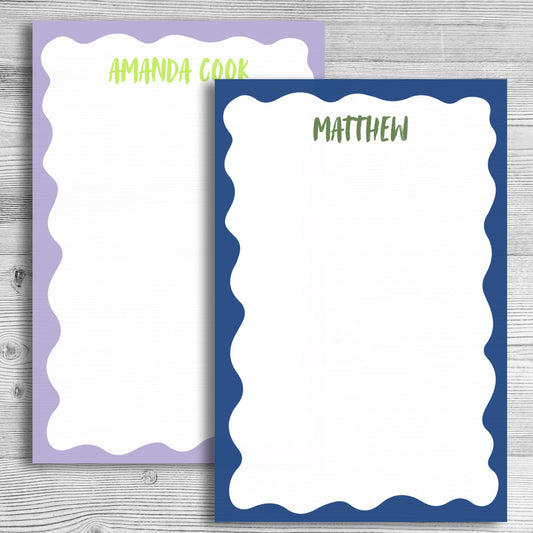 Personalized Ruffle Name Notepad