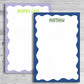 Personalized Ruffle Name Notepad