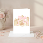 Sandcastle Greeting Card – Watercolor Beach Birthday Card, Blank Inside