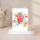 Spring Greeting Card – Watercolor Floral Design Blank Inside