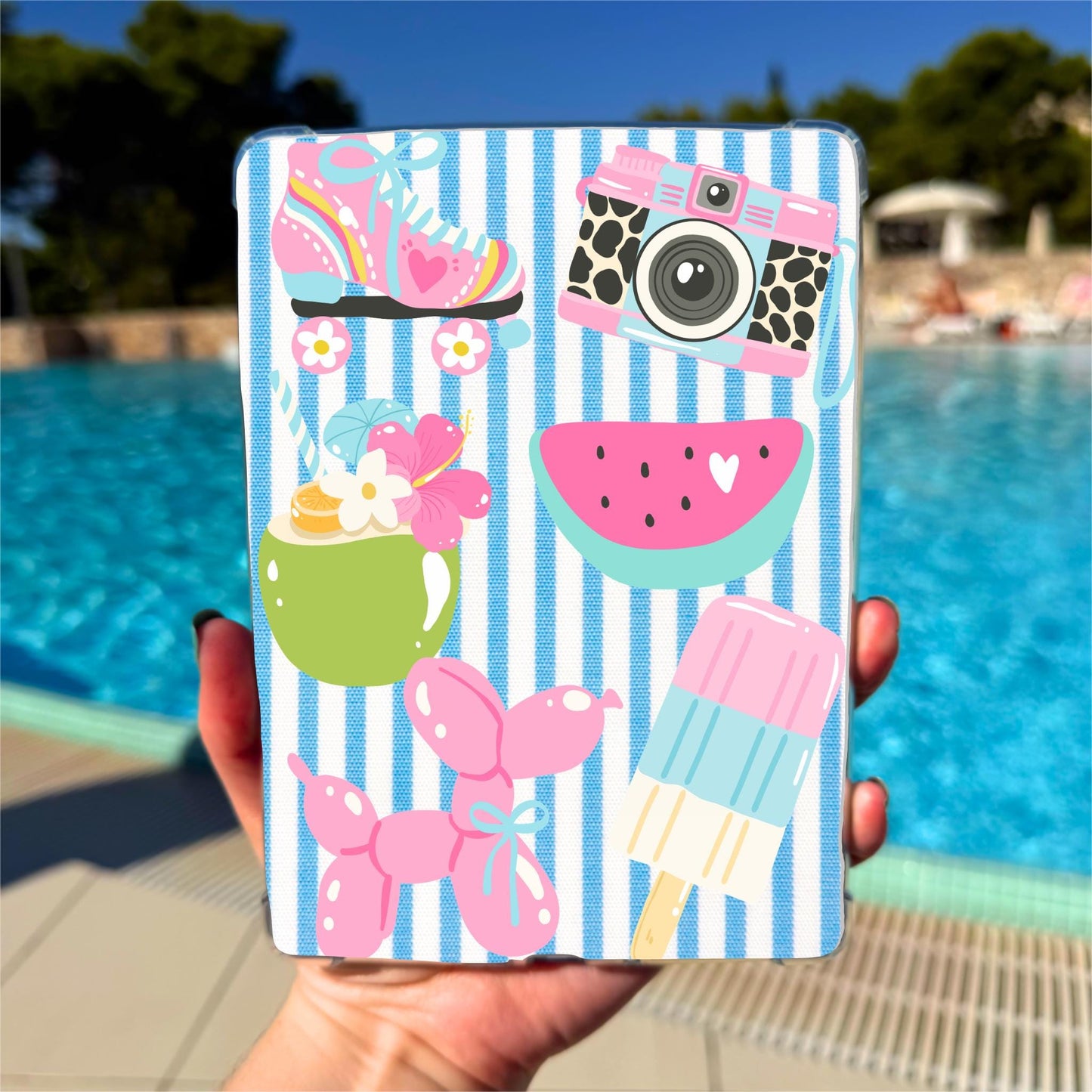 Kindle Clear Case Insert | Summer Retro Insert