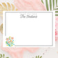 Personalized Floral Notecards