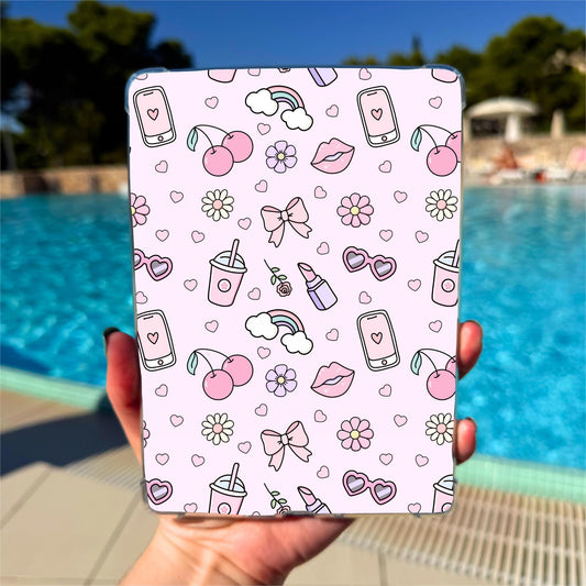 Kindle Clear Case Inserts | Pink Girl Summer