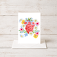 Spring Greeting Card – Watercolor Floral Design Blank Inside