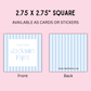 Light Blue Striped Gift Tags