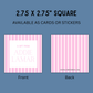 Pink Striped Gift Tag