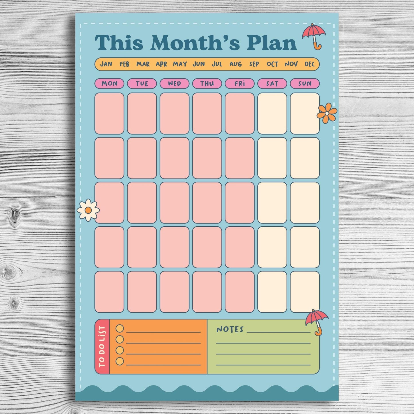 Daily, Weekly, Monthly Planner Bundle