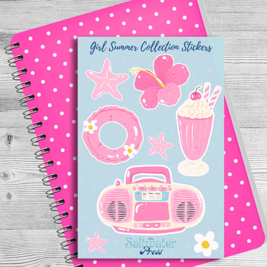 Pink Summer Sticker Sheet