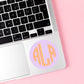 Monogram Circle Sticker