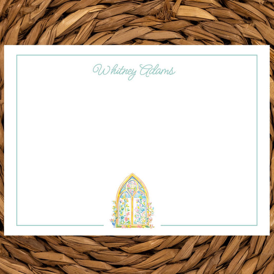 Personalized Window Pane Notecard