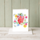 Spring Greeting Card – Watercolor Floral Design Blank Inside