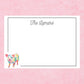 Personalized Pig Notecard