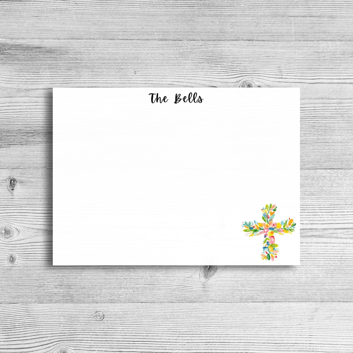 Personalized Cross Notecards