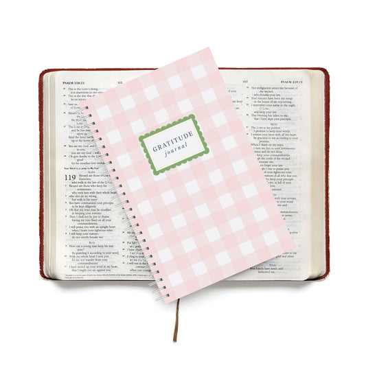 Gratitude Journal, Pink Gingham