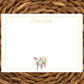 Personalized Pig Notecard