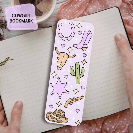 Cowgirl Bookmark | Western Bookmark | Cute Cowgirl Gift | Pink Western Bookmark | Country Girl Bookmark | Rodeo Aesthetic | Book Lover Gift