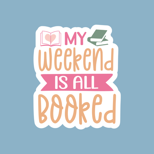 Bookworm Vinyl Sticker
