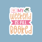 Bookworm Vinyl Sticker