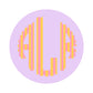 Monogram Circle Sticker