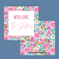 Pink Floral Gift Tag