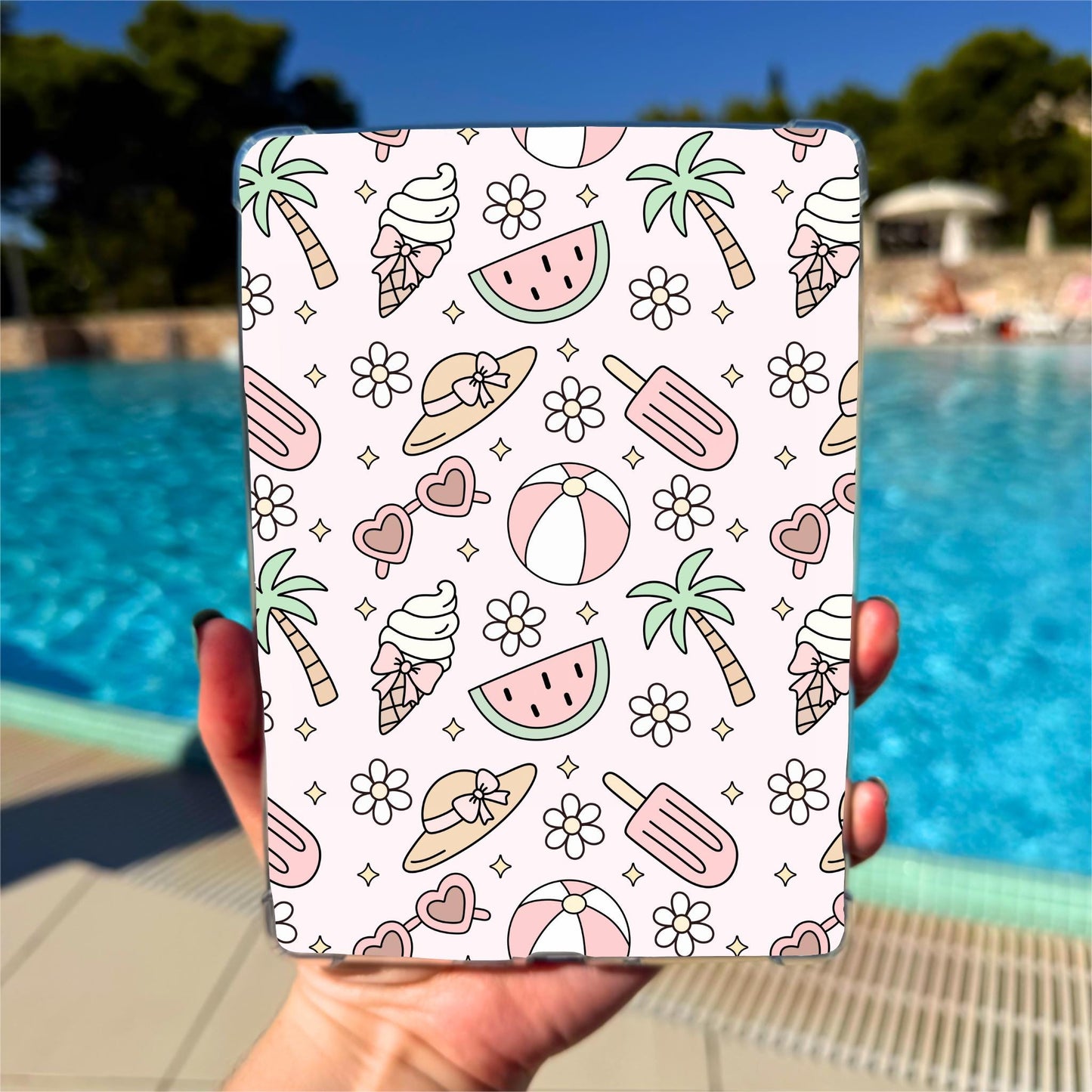 Kindle Clear Case Insert | Summer Beach Inspired