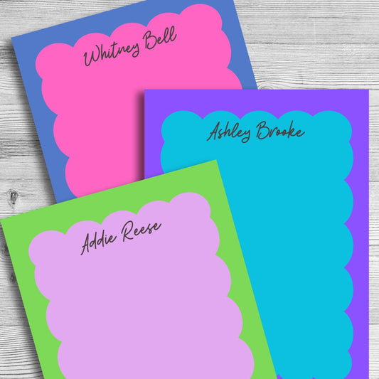 Personalized Colorful Bubble Notepad