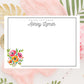 Personalized Floral Notecards