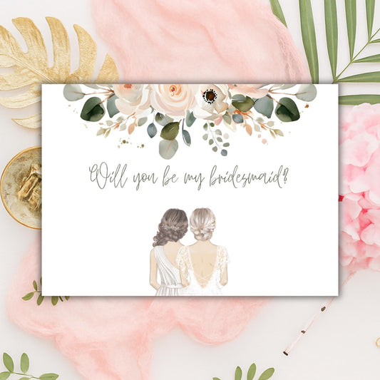 Personalized Will You Be My Bridesmaid Card