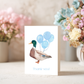Mallard Thank You Card – Illustrated Watercolor Duck Mallard