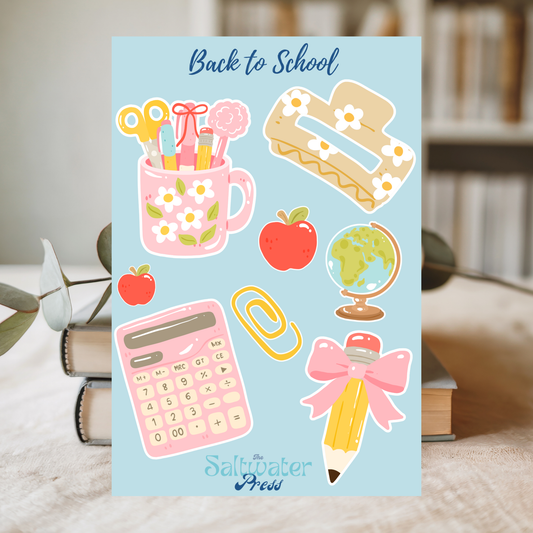 Back to School Sticker Sheet