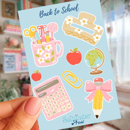 Back to School Sticker Sheet