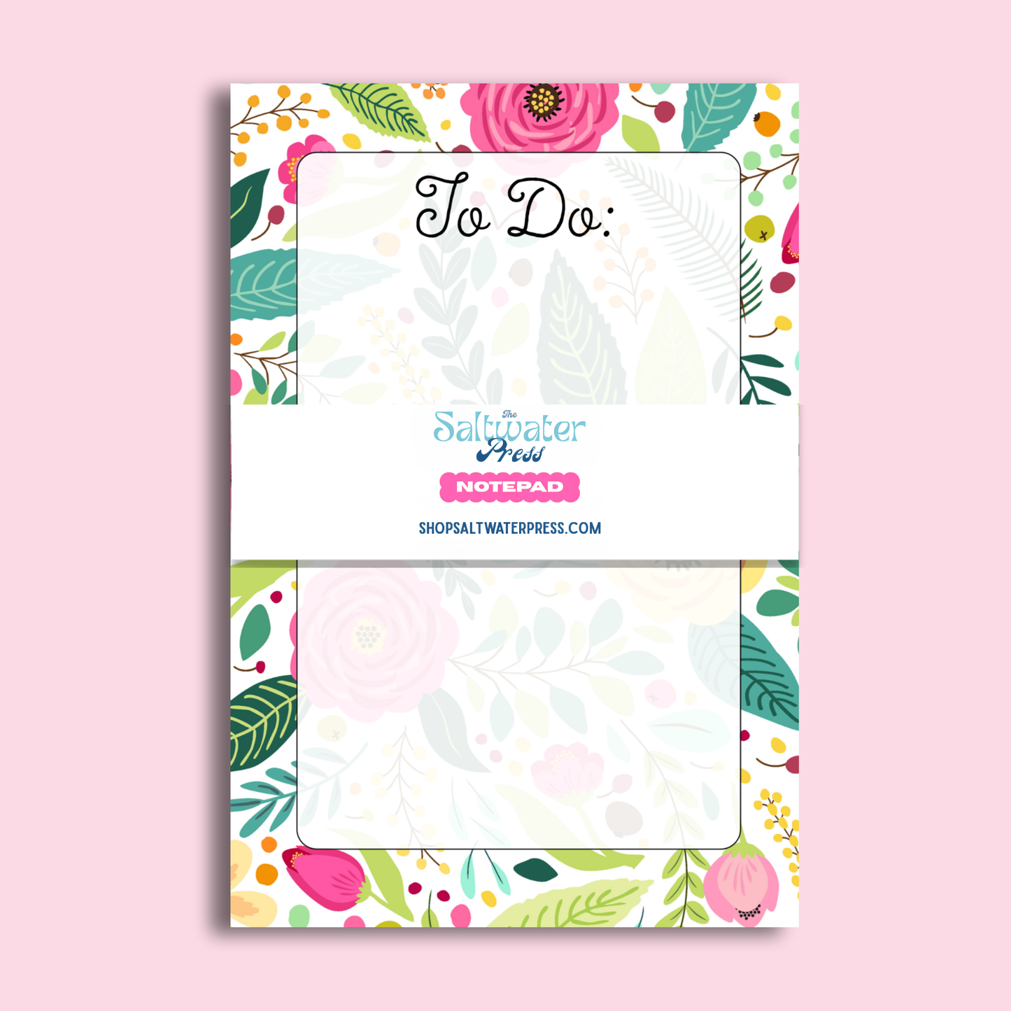 Colorful Floral Notepad