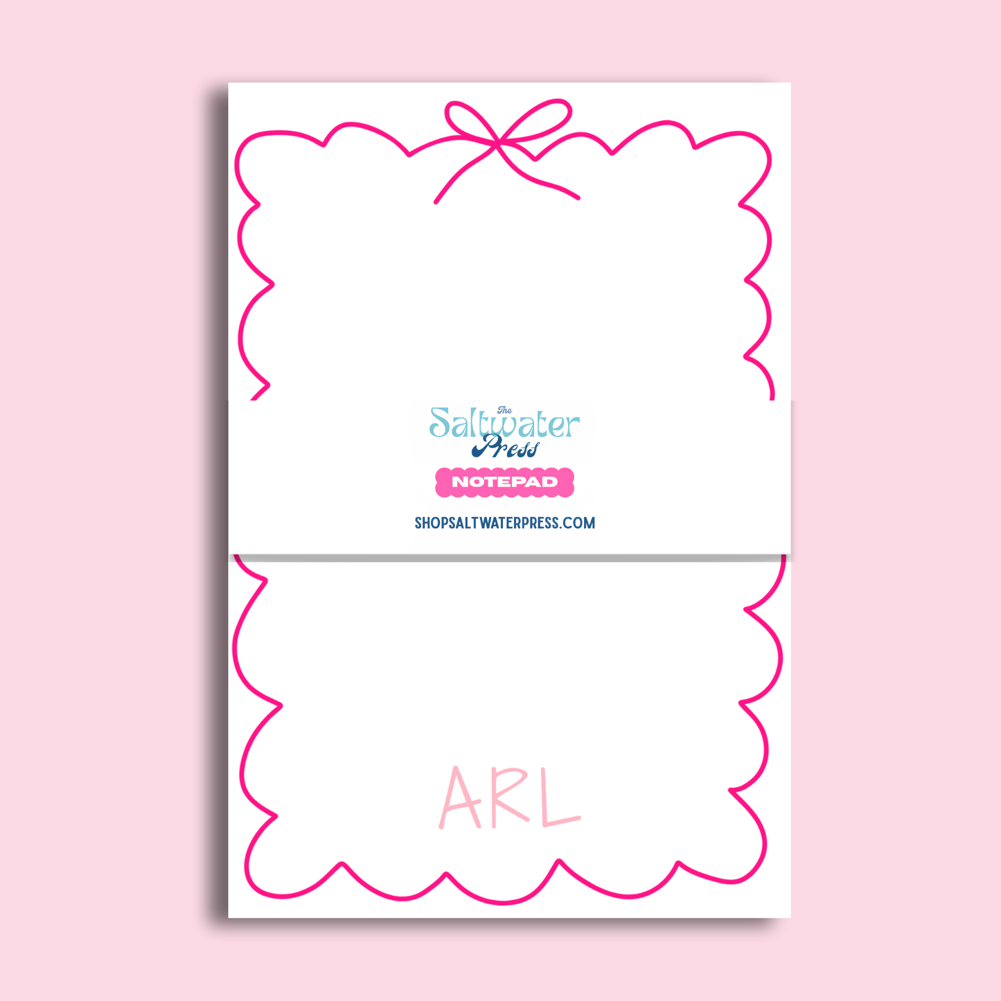 Personalized Bow Notepad