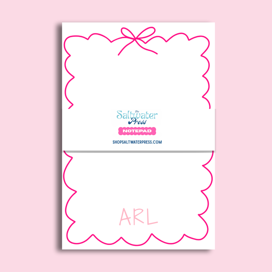 Personalized Bow Notepad