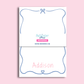Personalized Bow Notepad